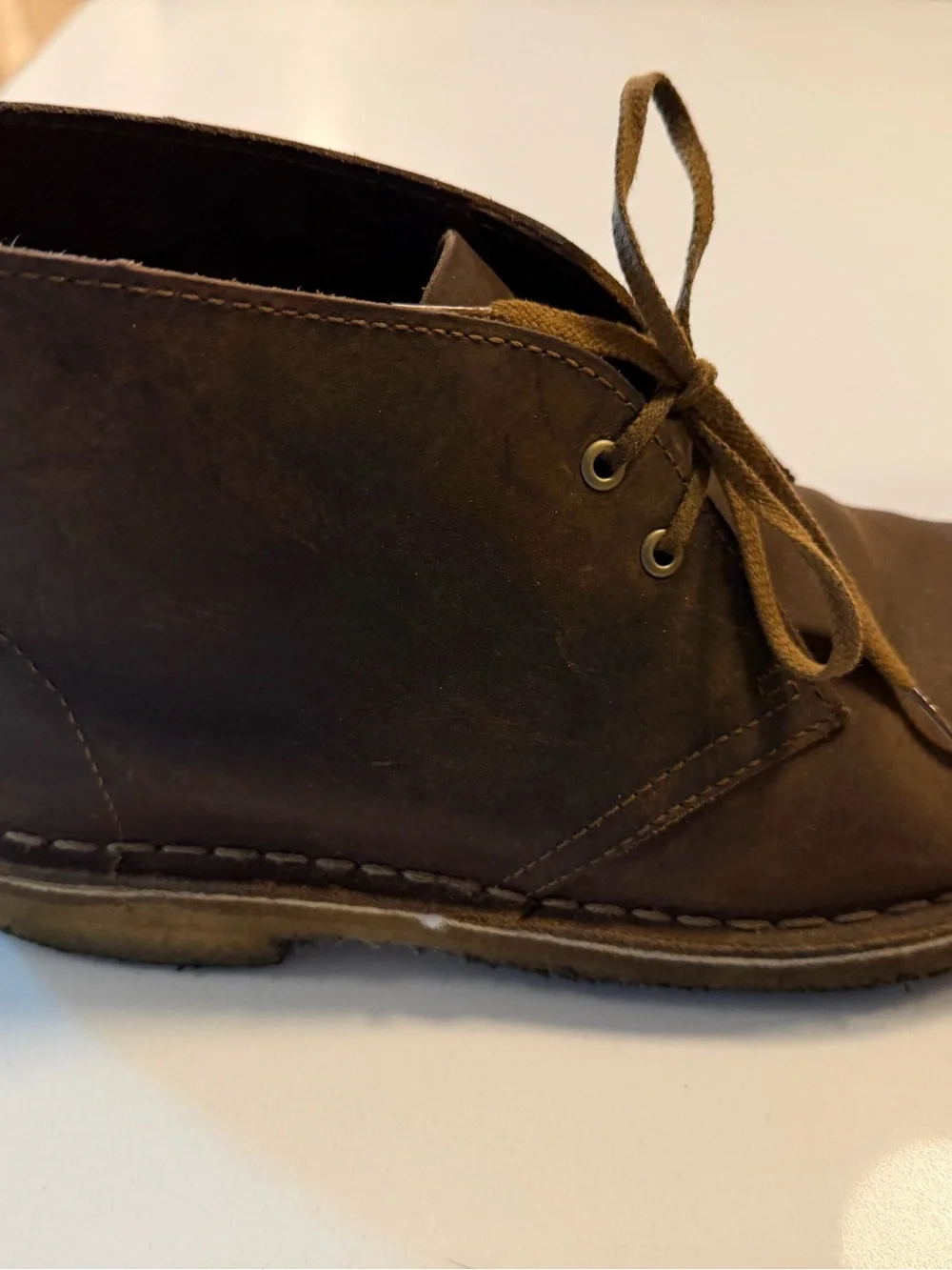 Clarks Dark Brown Leather Chukka Boots